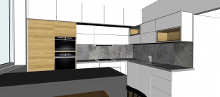 Kuchyně Příbram - 3D